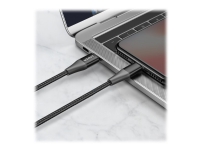 Anker Powerline+ II - Lightning-kabel - USB-C han til Lightning han - 90 cm - dobbelt afskærmet - sort - Power Delivery support