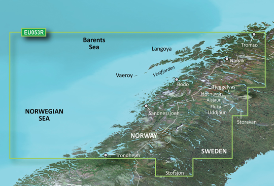 Bluechart g3 hxeu053r trondheim-tromsø