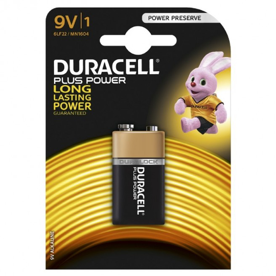 Duracell Plus Power 9V - 1pk. - Batteri