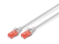 CAT 6 U/UTP PATCH CORD - LSZH AWG 26/7 2.5 M GREY