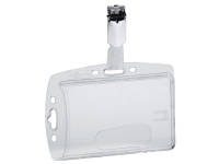 ID-kortholder Durable, med clip, til 1 kort, æske a 40 stk.
