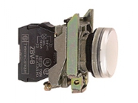 Schneider Electric XB4BVB1, 2,2 cm, 24 V, Hvid, IP66, CSA