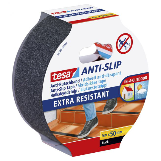 Tesa Tape Skridsikker Sort