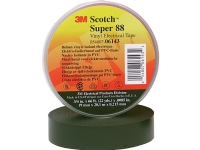 3M Scotch® Super 88 vinyl tape sort 25mmx20mx0,22mm. Anvendes til at isolere ledninger mod alle vejrforhold