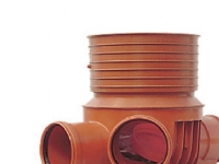 Rense-insp.brønd 315-200mm T3 - lige gennemløb og V. tilløb. Uponor PP
