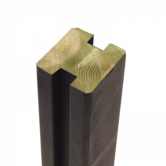 Plus Omlimet profilstolpe m/2 spor 9×9×188 cm - 17742-15
