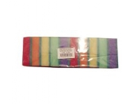 Svamp multi Mini 9x6 cm Assorterede farver med Grøn skuresål,50 pk x 10 stk/krt