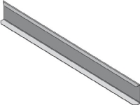 Deleskinne til kabelbakke 3000 mm forgalvaniseret - (3 meter)