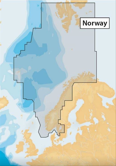 Navigationskort navionics guld+ 44xg, norge