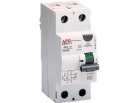 AEG HPFI fejlstrømsafbryder 40A, 2 polet 30mA udløsestrøm Type A 230V AC, 36 mm bred