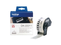 Brother DK-22211 - Hvid - Rulle (2,9 cm x 15,2 m) etiketter - for Brother QL-1050, 1060, 500, 550, 560, 570, 580, 600, 650, 700, 710, 720, 820