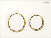 Geberit betjeningsplade Omega20, hvid/guld/hvid