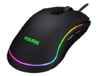 Fourze GM700 RGB - Mus - Optisk - 7 Knapper - Kabling - USB - Sort