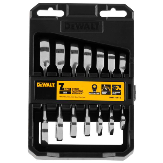 DeWALT Ringskraldenøglesæt Korte 10 Stk - DWMT19261-0