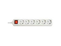 Lindy 73103, 6 AC stikkontakt(er), Indendørs, Type F, Hvid, 3500 W, -4 - 40 °C