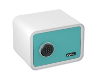 Olympia GO Safe 100, Væg pengeskab, Blå, Hvid, Kode, RoHS, Batteri, AA