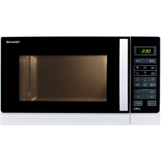 Sharp Mikroovn R742 m/grill - Sølv