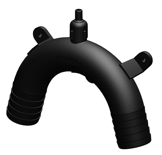 Tru-design Vakumventil 38 mm Sort Komposit