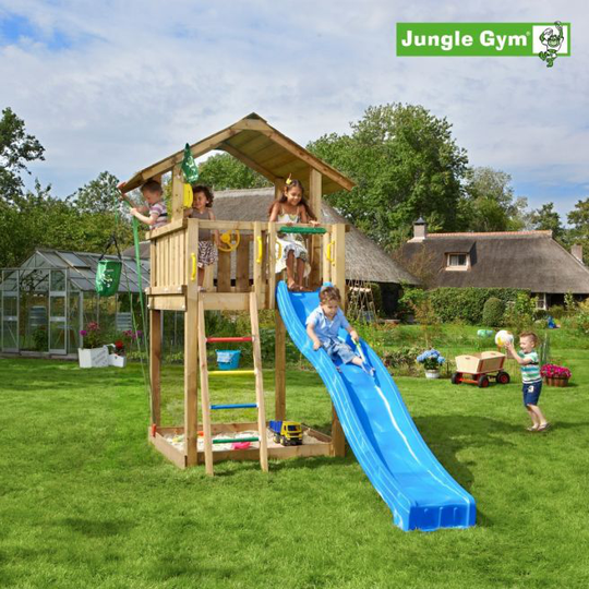 Jungle Gym Chalet legetårn komplet ekskl. rutschebane - 804-271B