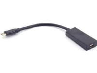 MICROCONNECT USB 3.1 C han til Mini displayport hun adapter, længde 20 cm, farve: sort