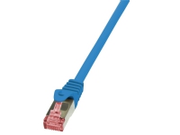 LogiLink PrimeLine - Patchkabel - RJ-45 (han) til RJ-45 (han) - 5 m - SFTP, PiMF - CAT 6 - halogenfri, knastfri - blå