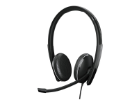 EPOS I SENNHEISER ADAPT 165 USB-C II - ADAPT 100 Series - headset - på øret - kabling - 3,5 mm jackstik, USB-C - sort - Optimeret til UC