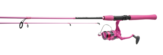 Kinetic RamaSjang 8' fiskestang 8-30g med hjul pink