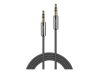 Lindy Cromo Line - Audiokabel - stereo mini-jackstik han til stereo mini-jackstik han - 3 m - antracit (sort) - rund
