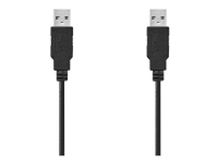 Nedis - USB-kabel - USB (han) til USB (han) - USB 2.0 - 2 m - sort