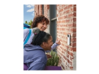 Google Nest - Dørringeklokke - trådløs - Bluetooth, 802.11a/b/g/n - 2.4 Ghz, 5 GHz - sne