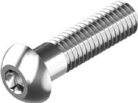 WASI Skrue M10x40 mm ISO 7380 rustfri A2, buttonhead med indvendig 6-kant 6 mm - (100 stk.)