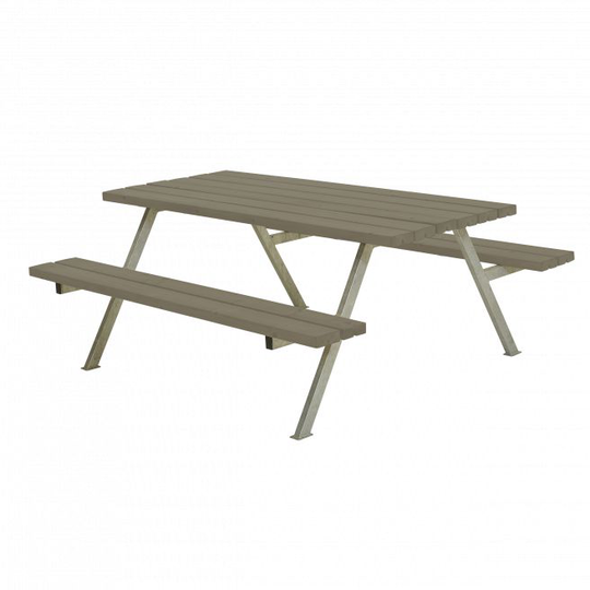 Plus Alpha Bord/Bænkesæt 177 cm - Gråbrun