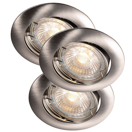 Nordlux Recess Indbygningsspot 3x3w Led Cob - Børstet Stål