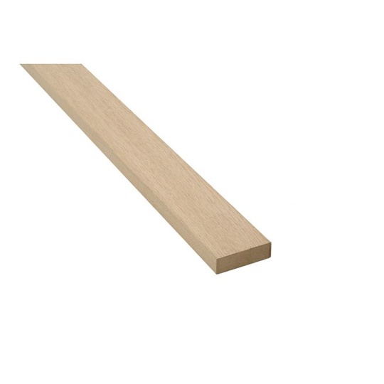 Afslutningsliste 2400x65x19 Eg Ubehandlet Brun MDF