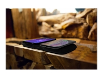ZENS Dual Wireless Powerbank - Trådløs opladningspude/power bank - 9000 mAh - 5 Watt - 2 output-stikforbindelser (2 x USB)