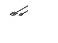 Goobay MMK 630-200 2.0m (HDMI-DVI), 2 m, HDMI, DVI-D, Sort, Hanstik/Hanstik