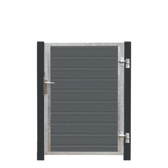 Plus Artura Kompositlåge Højre 99×135 cm + 16 cm gråsorte stolper - 17572-21