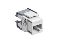 Modular jack eXtreme Kat6A UTP RJ45 110-style enkle stk pakke Hvid