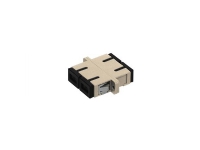 LAURITZ KNUDSEN Fiberadapter Actassi SC duplex, multimode, keramisk (Zirconia), beige