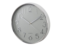 Hama Elegance - Ur - kvarts - vægmonterbar - 30 cm - grå - ramme: sølv