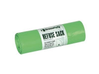 Affaldssække GreenPolly® genanvendelige 70 ltr. 30 my, grøn - (rulle á 25 stk.)