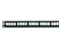 Panduit 24-port Modular Patch Panel 6 Removable Faceplates, RJ-45, Reolmontering, 1U, 482,6 mm, 43,7 mm, 25,7 mm