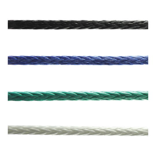 Marlow D12 8mm Dyneema Sort Uden strømpe Metervare