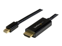 StarTech.com Mini DisplayPort to HDMI converter cable - 3 ft (1m) - mDP to HDMI adapter with built-in cable - (M / M) Ultra HD 4K (MDP2HDMM1MB) - Ada