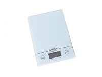 Adler AD 3138 w, Elektronisk køkkenvægt, 5 kg, 1 g, Hvid, Glas, Bordplade