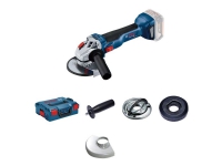 Bosch AKKUVINKELSLIBER GWS 18V-10 SOLO L-BOXX - Uden batteri og oplader