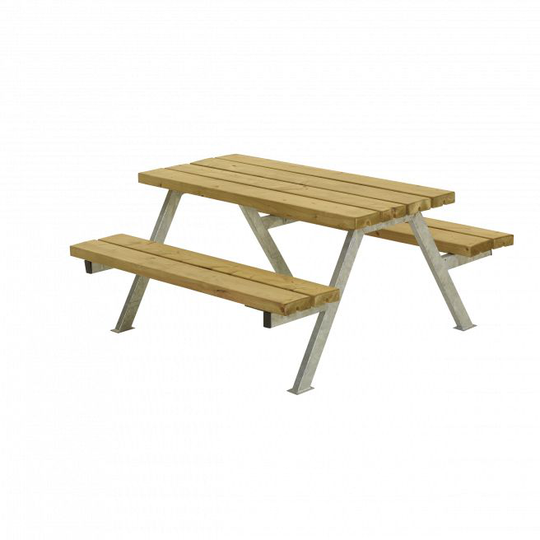 Plus Alpha Junior Bord/Bænkesæt - 118 cm - Lærk