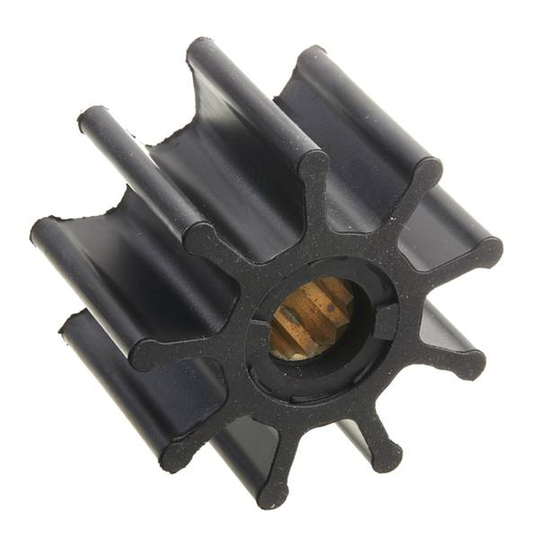 Impeller til Volvo, Perkins, Caterpillar, Cummins, Detroit, Jabsco, Johnson og Vetus Pumper