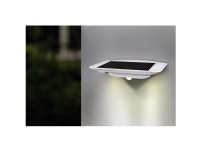 ECO-Light Ghost Solar P9014 SI Solcelle-udendørs vægbelysning med bevægelsessensor 2.4 W Neutralhvid Sølv