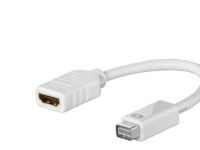 Goobay Mini DVI M - HDMI F, SB, Mini-DVI, HDMI Type A (Standard), Hanstik, Hunstik, Hvid, 1 stk